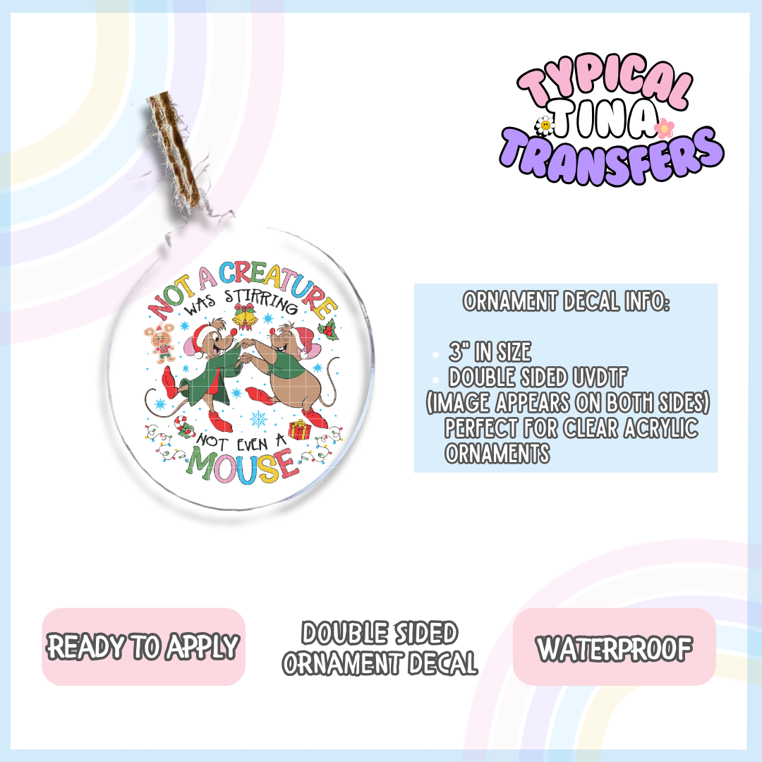 Not a Creature | 3" Ornament Decal